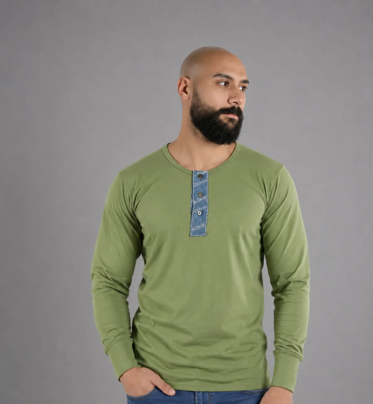 Men Long Sleeves Flannel Colors with Button