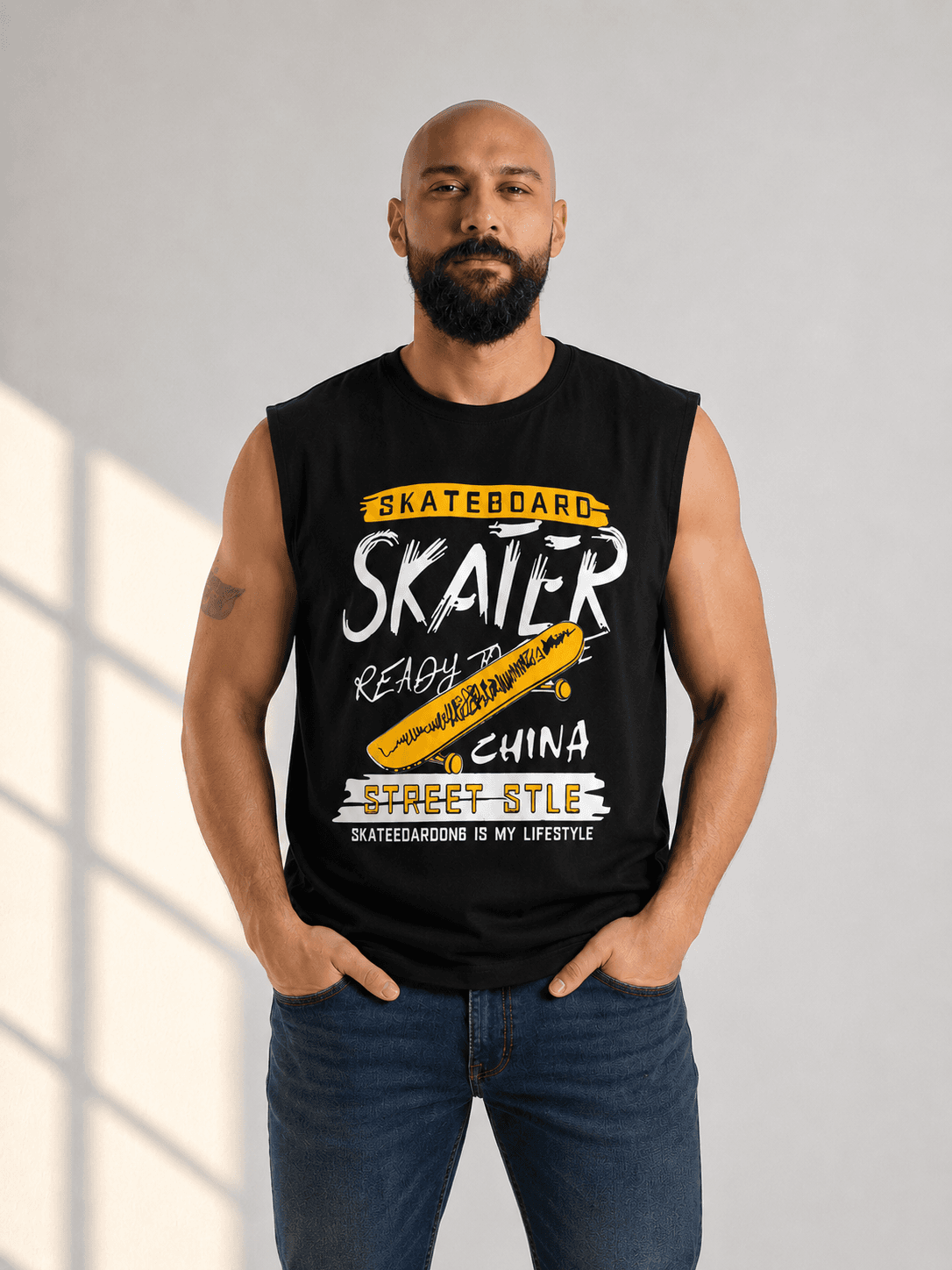 Skate Street Men’s Sleeveless T-Shirt